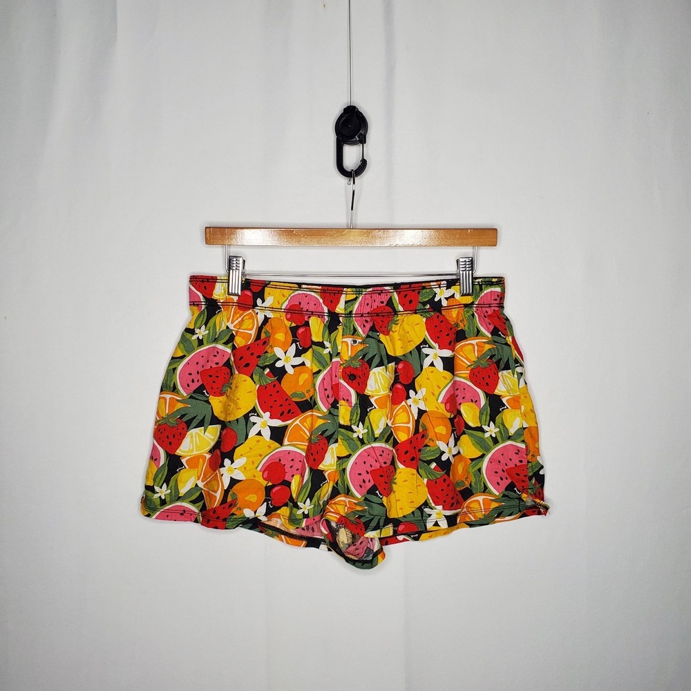 Victorias Secret PINK Fruit Shorts Medium Tropical Floral Beach Resort Cruise...